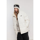 Unisex Coat Winter Coat Warm and Loose Stand Collar