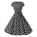 Betty Draper Valentine's Day Dress Vintage Dress round Neck Swing Dress