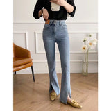 Women Jeans Stretch Slimming Loose Flared Pants