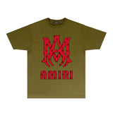 Amiri T Shirts Printed Trendy Pure Cotton