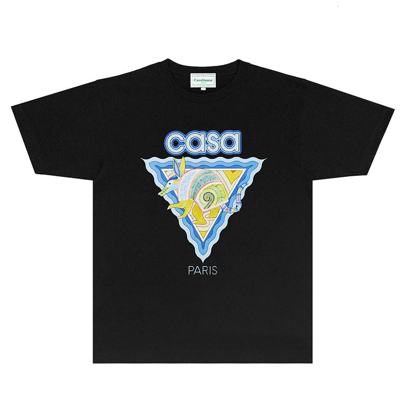 Casablanca T Shirts Fashion Print Street