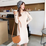 Women Pullover Sweater Striped Slim Knit Sweater