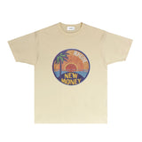 Rhude T Shirts Printed Trendy Pure Cotton