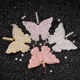 Jewelry Butterfly Pendant Necklace Hip Hop Zircon Butterfly Animal St. Valentine's