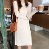 Women Pullover Sweater Striped Slim Knit Sweater