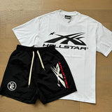 Hellstar T-Shirt And Shorts Two-Piece Set