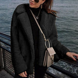 Women Fur Jacket Fashion Berber Fleece Coat