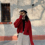 Women Knitted Cardigan Women's Loose