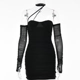 Women Dress Elegant Halter Tight Dress
