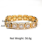 Bracelet Bracelet High Micro Zircon 12.5mm Rock Sugar Bracelet hiphop Spectrum St. Valentine's