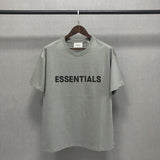 Fog Fear of God Essentials T Shirt Double Line Short Sleeve Letter Drop Shoulder Loose T-shirt