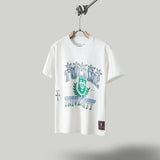 Travis Scott T Shirts x Mitchell x Ness Tulane Green Wave Hand-Drawn Short Sleeve
