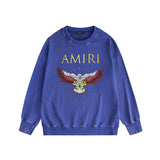 Amiri Distressed Sweatshirt Printed Trendy Pure Cotton