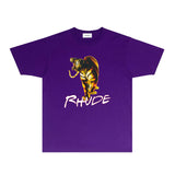 Rhude T Shirts Printed Trendy Pure Cotton