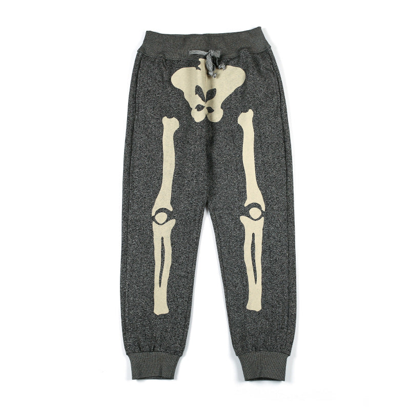 Kapital Pants Autumn and Winter Skeleton Pingtian Hehong Loose Terry Beam Feet Trousers Sweatpants
