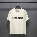 Fog Fear of God Essentials T Shirt Double Line Short Sleeve Letter Drop Shoulder Loose T-shirt