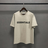 Fog Fear of God Essentials T Shirt Double Line Short Sleeve Letter Drop Shoulder Loose T-shirt