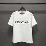 Fog Fear of God Essentials T Shirt Double Line Short Sleeve Letter Drop Shoulder Loose T-shirt