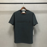 Fog Fear of God Essentials T Shirt Double Line Short Sleeve Letter Drop Shoulder Loose T-shirt
