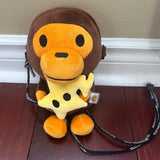 Children's monkey one shoulder oblique span small bag