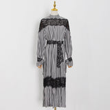 Bohemian Dress Temperament Sexy Stripes Dress