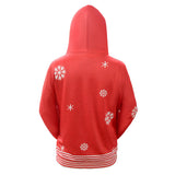Ugly Christmas Sweater Snowman 3D Digital Printing Couple Long Sleeve Sweater Loose Casual Pullover