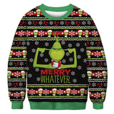 Ugly Christmas Sweater Digital Printing Men's and Women's Same round Neck Sweater Autumn Long Sleeve Pullover Top