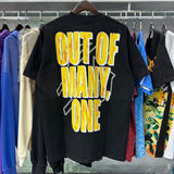 Godspeed T Shirts Astronaut Robot Printed Cotton Casual Short Sleeve Men and Women