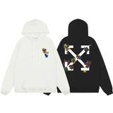 OFF WHITE Hoodie Trendy Street Style Personalized Cotton