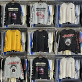 Hellstar Sweatshirt Autumn and Winter Smiley Kirin Arm Print