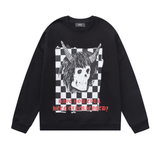 Amiri Sweatshirt AMI Horned Skull Print Foam Crew Neck Sweater