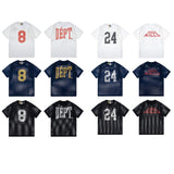 Gallery Dept T-Shirt Alphabet Print Hollow Mesh Short Sleeve T-Shirt