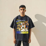 Mens Vintage T Shirt Short Sleeve T-Shirt Men