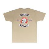 Rhude T Shirts Printed Trendy Pure Cotton