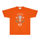 Casablanca T Shirts Fashion Print Street