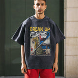 Men's Vintage T Shirt Printed Short Sleeve T-Shirt