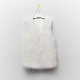 Women Fur Jacket Plush Vest Vest