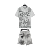 Hellstar T-Shirt And Shorts Two-Piece Set