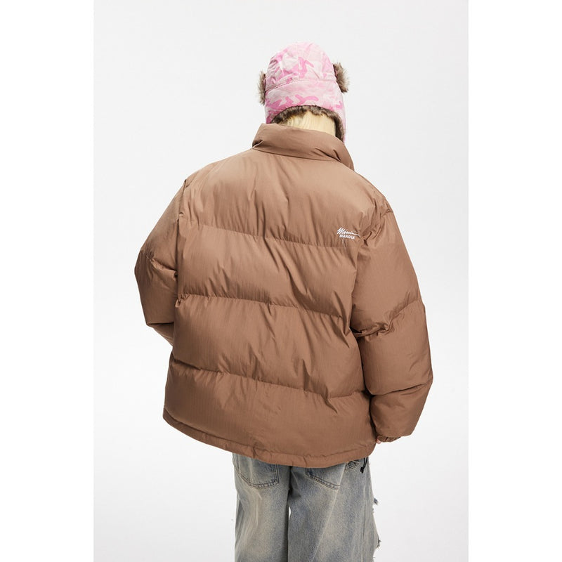 Unisex Coat Vintage Stand Collar Winter Loose Thick