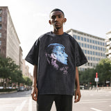 Mens Vintage T Shirt Old Short Sleeve T-Shirt Men and Women