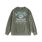 Amiri Distressed Sweatshirt Printed Trendy Pure Cotton