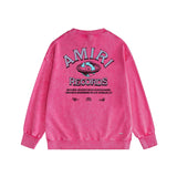 Amiri Distressed Sweatshirt Printed Trendy Pure Cotton