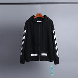 OW Hoodie Foamed Classic Arrow Pattern Sweatshirt