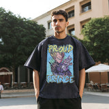 Men's Vintage T Shirt Short Sleeve T-Shirt Men's Cartoon Print