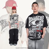 Hellstar T Shirt Vintage Abyss Eye vin Loose Short Sleeve Casual T-Shirt