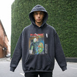 Mens Vintage Hoodie Printed Hoodie
