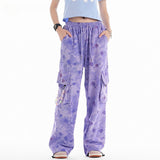Cargo Pants Tie-Dyed Casual Pants