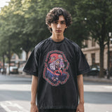 Mens Vintage T Shirt Retro Short Sleeve T-Shirt for Men and Women