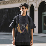 Mens Vintage T Shirt Short Sleeve T-Shirt Men's and Women's