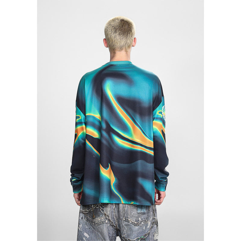 Men Long Sleeve Shirt Saint Michael Loose Long Sleeve Shirt